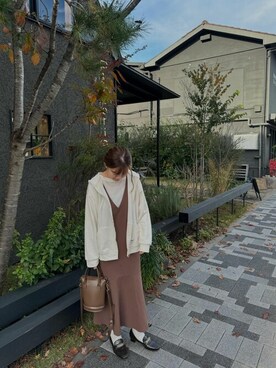 「SEU（エスイーユー）のアイテム」を使った、saisondepapillon_officialさん（レディース・158cm）の冬コーディネート