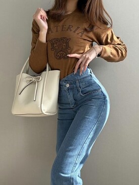 「SEU（エスイーユー）のアイテム」を使った、saisondepapillon_officialさん（レディース・160cm）の冬コーディネート