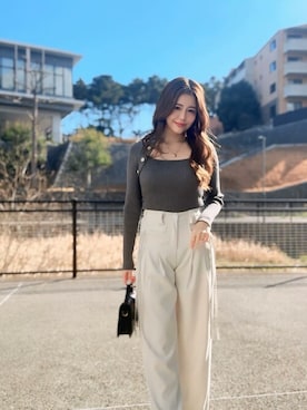 「SEU（エスイーユー）のアイテム」を使った、saisondepapillon_officialさん（レディース・157cm）の冬コーディネート