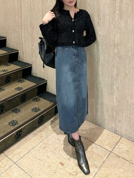 「SEU（エスイーユー）のアイテム」を使った、saisondepapillon_officialさん（レディース・160cm）の春コーディネート