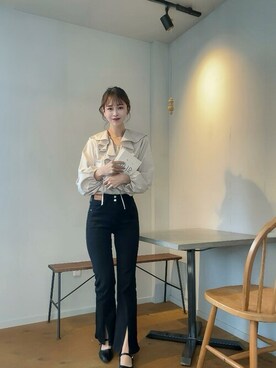「SEU（エスイーユー）のアイテム」を使った、saisondepapillon_officialさん（レディース・165cm）の春コーディネート
