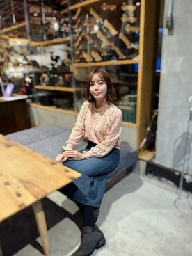 「SEU（エスイーユー）のアイテム」を使った、saisondepapillon_officialさん（レディース・160cm）の春コーディネート