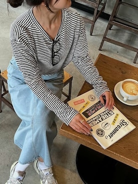「SEU（エスイーユー）のアイテム」を使った、saisondepapillon_officialさん（レディース・155cm）の春コーディネート