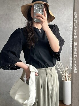 「SEU（エスイーユー）のアイテム」を使った、saisondepapillon_officialさん（レディース・163cm）の春コーディネート