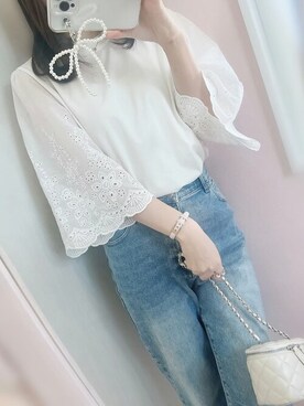 「SEU（エスイーユー）のアイテム」を使った、saisondepapillon_officialさん（レディース・157cm）の春コーディネート