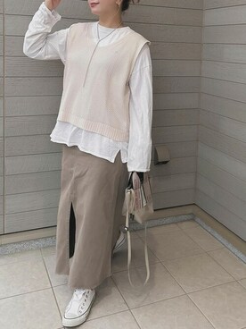 「SEU（エスイーユー）のアイテム」を使った、saisondepapillon_officialさん（レディース・159cm）の春コーディネート