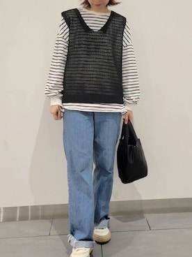 「SEU（エスイーユー）のアイテム」を使った、saisondepapillon_officialさん（レディース・162cm）の春コーディネート