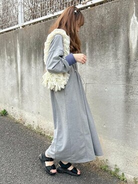 「SEU（エスイーユー）のアイテム」を使った、saisondepapillon_officialさん（レディース・160cm）の春コーディネート
