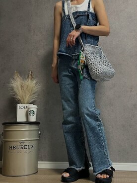 「SEU（エスイーユー）のアイテム」を使った、saisondepapillon_officialさん（レディース・160cm）の春コーディネート