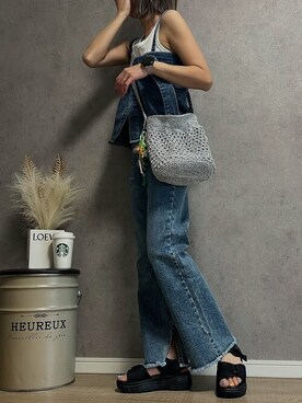 「SEU（エスイーユー）のアイテム」を使った、saisondepapillon_officialさん（レディース・160cm）の春コーディネート