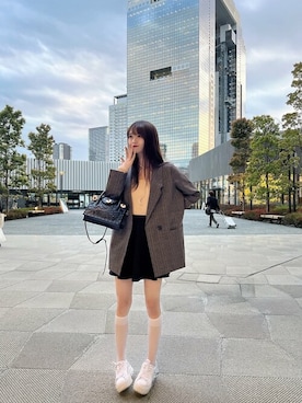 「SEU（エスイーユー）のアイテム（ジャケット/アウター）」を使った、saisondepapillon_officialさん（レディース・160cm）の春コーディネート