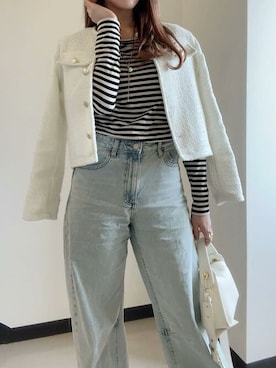 「SEU（エスイーユー）のアイテム」を使った、saisondepapillon_officialさん（レディース・160cm）の春コーディネート