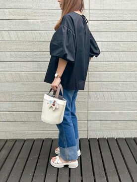 「SEU（エスイーユー）のアイテム」を使った、saisondepapillon_officialさん（レディース・160cm）の春コーディネート