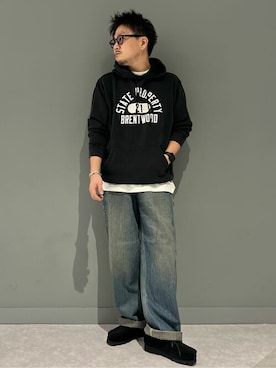 「アイテム（パーカー）」を使った、Rightonさん（メンズ・172cm）の秋コーディネート