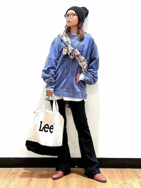 「CAMP7（キャンプセブン）のアイテム」を使った、Rightonさん（レディース・157cm）の秋コーディネート