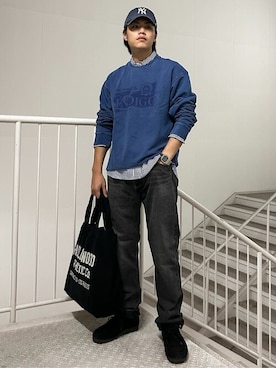 「Right-on（ライトオン）のアイテム」を使った、Rightonさん（メンズ・175cm）の秋コーディネート