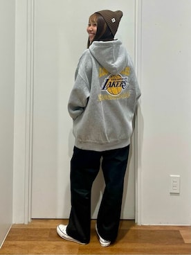 「Right-on（ライトオン）のアイテム（ニットキャップ/ビーニー）」を使った、Rightonさん（レディース・155cm）の秋コーディネート