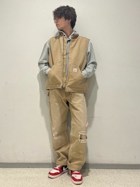 「Levi's（リーバイス）のアイテム（その他アウター）」を使った、Rightonさん（メンズ・176cm）の秋コーディネート