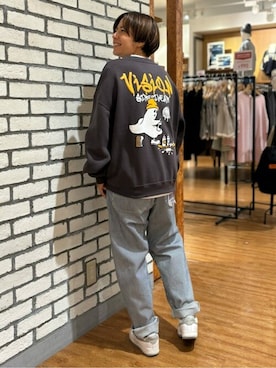 「Lee（リー）のアイテム（その他パンツ）」を使った、Rightonさん（レディース・160cm）の秋コーディネート