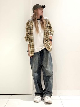 「Levi's（リーバイス）のアイテム（トップス）」を使った、Rightonさん（レディース・168cm）の秋コーディネート