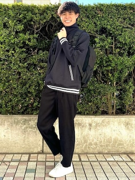 「Right-on（ライトオン）のアイテム（パンツ）」を使った、Rightonさん（メンズ・175cm）の冬コーディネート