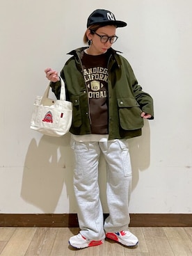 「Right-on（ライトオン）のアイテム（ブルゾン）」を使った、Rightonさん（レディース・152cm）の冬コーディネート