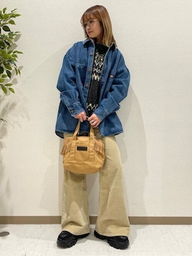 「Right-on（ライトオン）のアイテム（ジャケット/アウター）」を使った、Rightonさん（レディース・162cm）の冬コーディネート