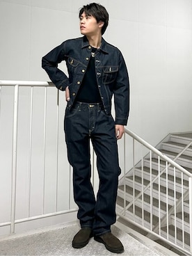 「CAMP7（キャンプセブン）のアイテム」を使った、Rightonさん（メンズ・175cm）の冬コーディネート
