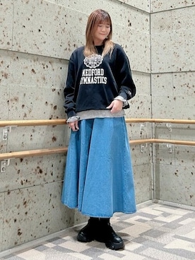 「Right-on（ライトオン）のアイテム（ブーツ）」を使った、Rightonさん（レディース・164cm）の冬コーディネート