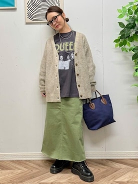 「SOMETHING（サムシング）のアイテム」を使った、Rightonさん（レディース・158cm）の冬コーディネート