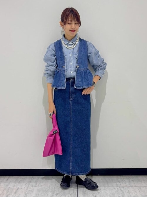 セール】デニムナロースカート（デニムスカート）｜Right-on（ライト