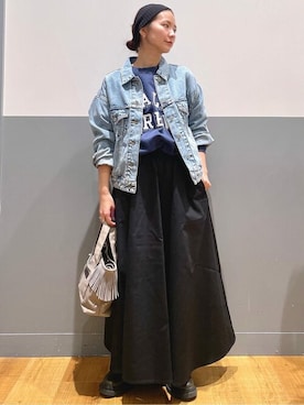 「Right-on（ライトオン）のアイテム（スウェット）」を使った、Rightonさん（レディース・155cm）の冬コーディネート