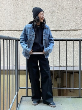 「SOMETHING（サムシング）のアイテム」を使った、Rightonさん（レディース・159cm）の冬コーディネート
