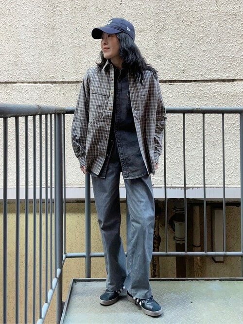 Levi's ルーズフィット ブラックデニムシャツ 24時間内に発送可 Levi's】「JACKSON WORKER」デニムシャツ（シャツ/ブラウス）｜Levi's