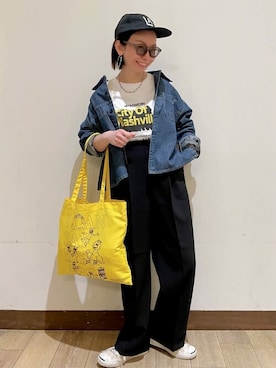 「Right-on（ライトオン）のアイテム（帽子）」を使った、Rightonさん（レディース・152cm）の春コーディネート
