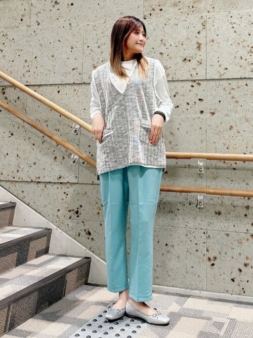 セール】【HONEYSUCKLE ROSE】ツイードベストレイヤード（アンサンブル