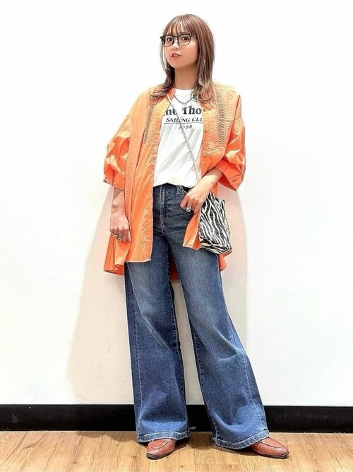 セール】【SOMETHING】「LISA」ワイドパンツ（デニムパンツ