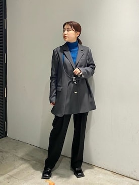 「#オトナカジュアル」｜「アイテム（ジャケット/アウター）」を使った、Yukaさん（レディース・152cm）の秋コーディネート