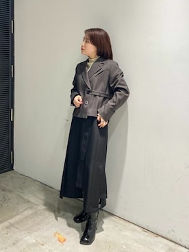 「#ジャケット」｜Yukaさん（レディース・152cm）の冬コーディネート