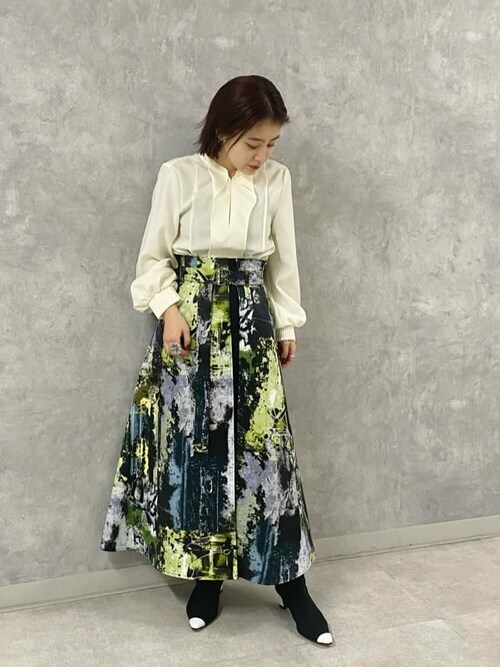 UNITED TOKYO パストアートフレアースカート UNITED TOKYO（ユナイテッドトウキョウ）の「パストアート