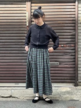 「yuni（ユニ　）のアイテム」を使った、ﾆ ｼ ﾜ ｷ  ｼ ﾎさん（レディース・158cm）の春コーディネート