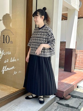 「yuni（ユニ　）のアイテム」を使った、ﾆ ｼ ﾜ ｷ  ｼ ﾎさん（レディース・158cm）の夏コーディネート