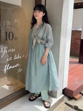 「yuni（ユニ　）のアイテム」を使った、ﾆ ｼ ﾜ ｷ  ｼ ﾎさん（レディース・158cm）の夏コーディネート