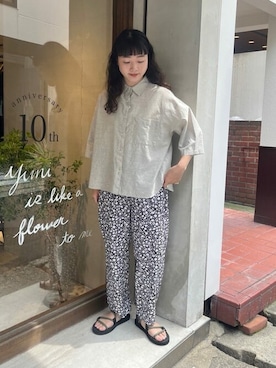 「yuni（ユニ　）のアイテム」を使った、ﾆ ｼ ﾜ ｷ  ｼ ﾎさん（レディース・158cm）の夏コーディネート