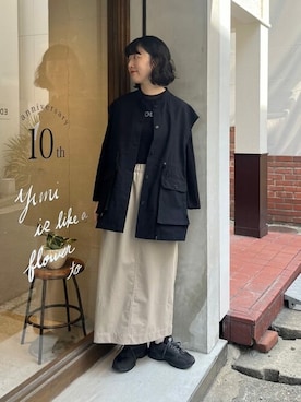 「yuni（ユニ　）のアイテム」を使った、ﾆ ｼ ﾜ ｷ  ｼ ﾎさん（レディース・158cm）の秋コーディネート