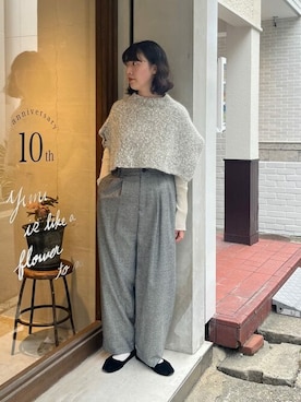 「yuni（ユニ　）のアイテム」を使った、ﾆ ｼ ﾜ ｷ  ｼ ﾎさん（レディース・158cm）の秋コーディネート