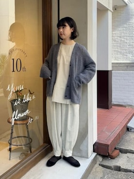 「yuni（ユニ　）のアイテム」を使った、ﾆ ｼ ﾜ ｷ  ｼ ﾎさん（レディース・158cm）の冬コーディネート