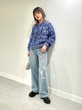 「TRICOTS JEAN MARC（トリコットジーンマルク）のアイテム（ニット/セーター）」を使った、namiさん（レディース・155cm）の秋コーディネート