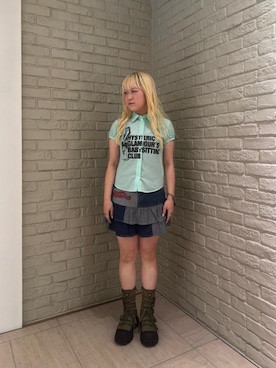 「シャツ 」｜shi0ri68さん（レディース・155cm）の夏コーディネート