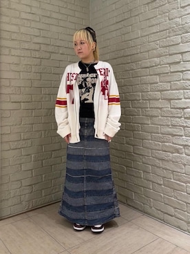 「アイテム（その他アウター、ホワイト系）」を使った、shi0ri68さん（レディース・155cm）の夏コーディネート